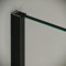 Aluminium U-Profil Dusche 200cm Schwarz matt I Wandanschlussprofil für 10mm Glas Duschabtrennung I Wandprofil Walk-In-Dusche I Duschprofil I Klemmprofil Wandhalterung