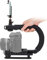 Camera Smartphone Stabilizer, Video Action Stabilizing Handle, Handheld Stabilizer Grip with Hot Shoe Cellphone Clip Holder, Compatible with All Camera, Camcorder, Action Camera, DSLR, Cell Phone etc