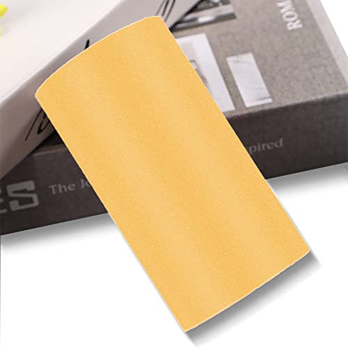 LUO YIYI Dark Yellow Self Adhesive Frosted Wallpaper Border Stick Waterproof Wall Border Easy to Apply Kitchen Bathroom Tiles Sticker 3.9x393 inch