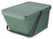 Brabantia - Sort & Go Stapelbarer Abfallbehälter 20L - Großer Recycling-Behälter - Tragegriff - Leicht zu Reinigen - Geeignet als Vorratsbehälter & Papierkorb - Fir Green - 28 x 45 x 22,5 cm
