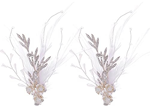 Lipfer Hochzeit Braut Haar Kämme Weiß Kristall Haarclip Faszinator Haar Accessoires Prom Braut Haarschmuck Für Frauen Und Mädchen