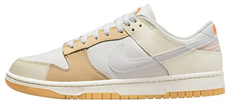 Nike Dunk Low Retro, Basketballschuhe für Damen, White Sail White Sanddrift, 40.5 EU