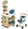 Smoby- Supermercado Infantil City Market- con Zona de Compra, Carrito, Caja registradora, Lector de código de Barras y 34 Accesorios, Juguete Niños Niñas 3 años (7600350238)
