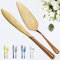 STREADVE Personalisiert Tortenheber mit Gravur Tortenmesser Hochzeit Personalisierte Hochzeitsgeschenke für Brautpaar Wedding Verlobung, Edelstahl, Gold