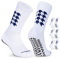 CLOSEMATE 3 Paar Rutschfeste Fußballsocken Herren Damen 43-46 39-42 Anti Rutsch Athletic Socken Sportsocken für Fußball Basketball Yoga Wandern Trekking Laufen Dunkelblau L
