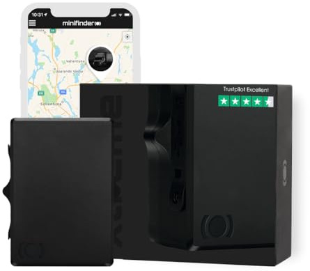 MiniFinder Xtreme GPS Tracker - Magnet GPS Tracker für Auto, Boot, Motorrad, Diebstahlschutz Verfolgen Sie in Echtzeit mit präziser Position.