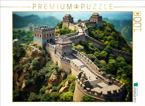 CALVENDO Puzzle Erinnert an die chinesische Mauer | 1000 Teile Lege-Größe 64 x 48 cm Foto-Puzzle für glückliche Stunden