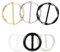 Mabor 6 Stück Schalring Tuchring Gürtelschnalle für Damen Runder Tuchnadel Metall Harz T-Shirt Clips Schalnadel für Frauen Mädchen Kleidung Eckknopf Kleid Hut Gürtel Schal Dekor Clip