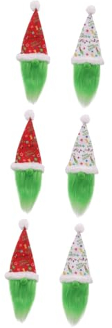 Garneck 6 Pièces Ensemble de Bouteilles de vin de Noël Bouteille de vin Insolite noël Bouteille Couvre-Bouteilles de vin GNOME Haut-de-Forme Pull de noël décors de vin de noël