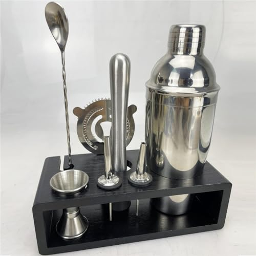 Shaker per cocktail shaker in acciaio inossidabile da 8 pezzi, strumento da bar da 750 ml