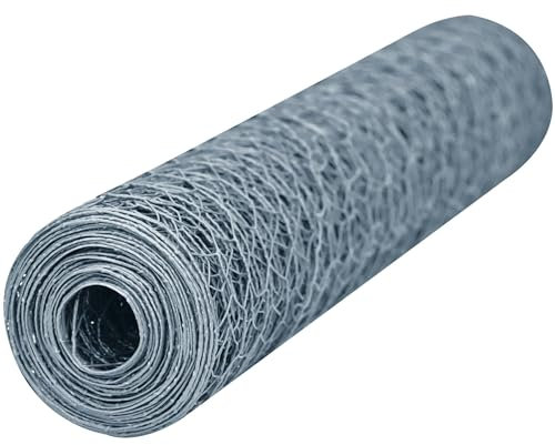 WERKA PRO Grillage galvanisé Mailles hexagonales de 25 mm 0,5 x 2,5m