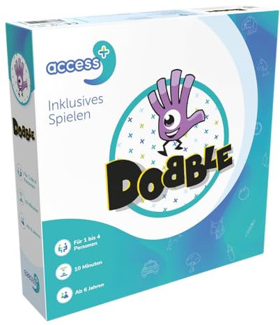 Access+, Dobble Access+, Familienspiel, Kartenspiel, 1-4 Spieler, Ab 6+ Jahren, 10 Minuten, Deutsch