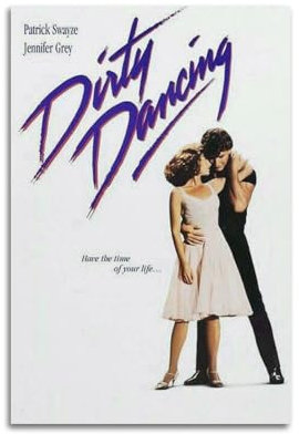 Filmposter Dirty Dancing, klassisches Vintage-Filmposter, Komödie, Liebesaufzeichnung, Filmposter, Leinwand, Gemälde, Ölgemälde, Druck, Dekoration, Bürodekoration, 30 x 45 cm, ungerahmt, 3 Stück