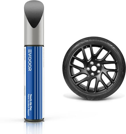 PARTS4EV Wheel Rims Touch Up Paint for Tesla- DIY Curb Rash Repair Exact Color-Matched (Photon Grey(fits 2024 Model 3 18''))