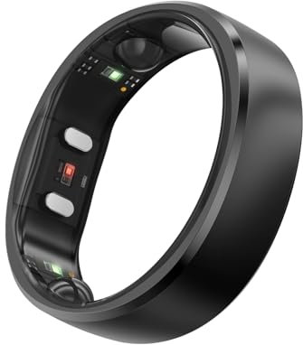 RingConn Gen 2 Smart Ring, weltweit erstes Schlafapnoe-Monitoring, Keine App-Abonnement, 12 Tage Akkulaufzeit, Stress-/Herzfrequenz-/Frauen-Gesundheits-Tracker, kompatibel mit Android und iOS