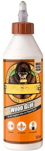 Citystores® GO Wood Glue 532ml For Toughest Indoor/Outdoor Jobs Strong Bond, Quick Drying, Ideal For DIY, Carpentry & Woodworking Projects