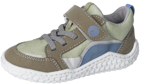 RICOSTA Jungen Kletthalbschuhe Jayden, Kinder Halbschuhe, Weite: MITTEL, waschbar,vegan, Sportschuhe, Klettverschluss, eukalyptus/Oliv (530), 31 EU