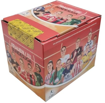 Panini Frauen Bundesliga 2025/26 Sticker | 1x Display mit 36 Tüten – Offizielle Panini Kollektion – Frauenfußball Sticker zum Sammeln & Tauschen