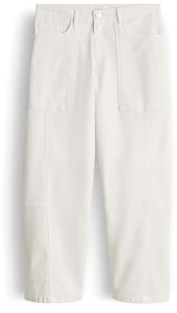 OPUS Damen Barrel | LOLAH Bloom Barrel Jeans aus Dry Indigo® Mid Rise Milk, 44 L28