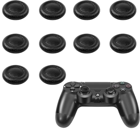 Controller sticks für PS5/PS4-Controller, rutschfestes laserstrukturiertes Griffdesign, verschleißfest, 10 Stück Analogstick-Ersatzkappen, komfortabel, langlebig, kompatibel mit PS5 Controller Zubehör
