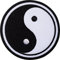 Yin und Yang bestickter Aufnäher zum Aufnähen oder Aufbügeln, Symbolschild, Logo, für Kleidung und Taschen