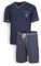e.VIP® Jim S 675, pigiama da uomo, 100% cotone Blu marino M