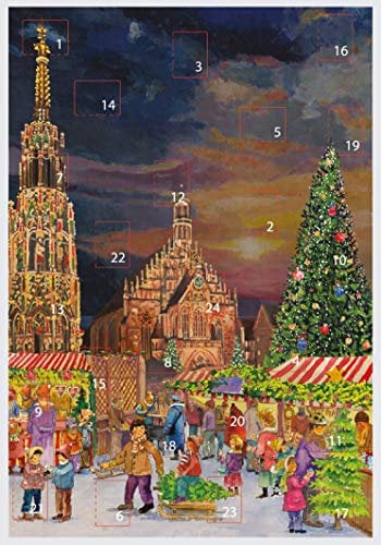 Adventskalender Nürnberg Schöner Brunnen, Papier, A3, Sellmer Verlag