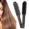 Brosse Double Face Peigne à Lisser, Peigne à Cheveux Peigne à Lisser Outils de Coiffage Pince à Peigne en Poils de Sanglier, pour Réduire les Pointes Fourchues de Vos Cheveux