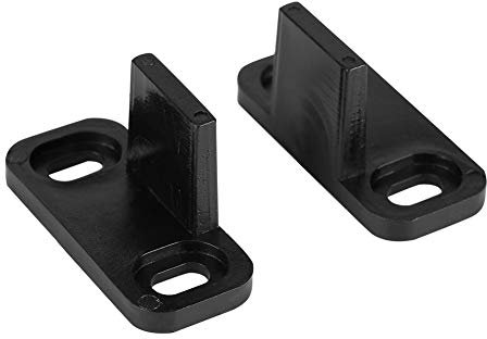 BORDSTRACT Guida per Porta Scorrevole, Set di 2 Guide in Acciaio Inox per Porte Fienili, Clip di Guida Regolabile a Pavimento, Ideale per le Porte