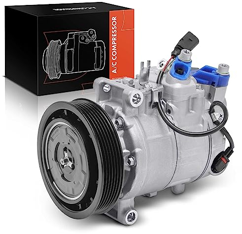 Frankberg Compressore dell'aria condizionata con frizione Benzina Compatibile con A4 8EC/8K2/8ED/8K5 A5 8T3/8F7/8TA A6 4F2/4FH/4F5/4GH/4GJ Q5 8RB Replace# 4F0260805H, olio preconfezionato