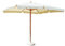 Parasol de jardin 3 x 3 avec poteau central en bois toile écrue