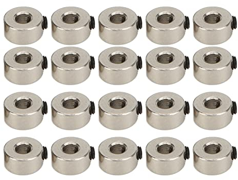 Alomejor 20Pcs RC Airplane Plane Landing Gear 3.1mm Stainless Steel RC Plane Landing Gear Stopper Set Model Airplane Aeromodelling