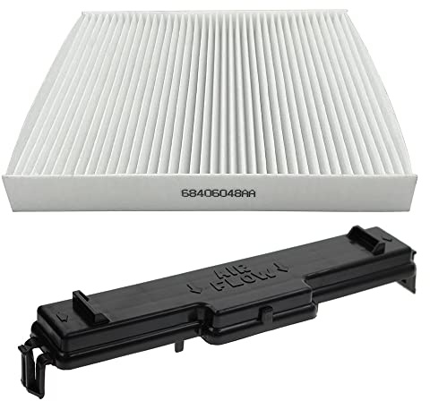 Ram Innenraumfilter und Filter, Zugangstür, kompatibel mit Dodge Ram 1500, 2500, 3500, 4500, 5500, Avenger Caliber, Journey Compass, Patriot Chrysler 200, 68318365AA Filter 68406048AA