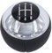 Doo Engy Leder Schaltknauf 5 Gang Schalthebelknopf Schalthebel Schaltkopf Gangschaltknopf Schaltknaufkopf Schaltgetriebe Kopf Knauf Deckel schwarz für Mini R50 R53 2001-2006 Cabrio R52 2004-2007