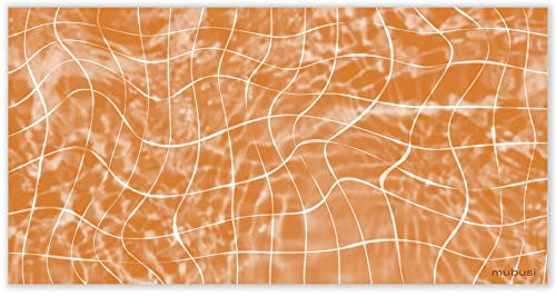 mubusi Vinyl Teppich Küche Lounge - Verschiedene Größen - (Wasser 150x300 cm)