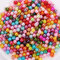 Prasacco 600 Stück Bastelperlen, 6 mm Acrylperlen mit Loch Runde Bunte Undurchsichtig Perlen Basteln Auffädeln Perlen für DIY Schmuckherstellung, Armbänder, Halsketten, Kleidung, Basteln (10 Farben)