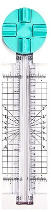 RJSQAQE Coupe-papier portable 4 en 1, outil de scrapbooking multifonction avec protection de sécurité pour couper des courbes droites en pointillés et des lignes de plis