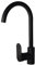 Soft Collection Emilia Kitchen Sink Mixer Tap, Premium Improved Quality with 360° Swivel Monobloc Taps Single Lever Hot & Cold Control, 1 Hole Deck Mount UK Standard (Matte Black)