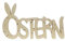 HEITMANN DECO Samt-Schriftzug Ostern - beige - ca. 25 x 15cm
