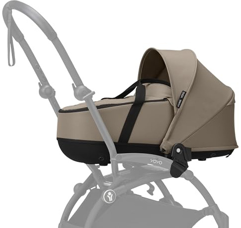 Stokke YOYO Liegewanne, Taupe – für Babys bis 6 Monate / 9 kg | Enthält halbharte Schale, Doppelmatratze und Fußabdeckung - Erfordert YOYO-Rahmen (separat erhältlich)