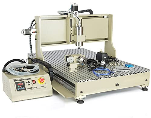 Fresatrice CNC fai da te 6090, 2,2 KW, fresatrice CNC per incisione a 4 assi, CNC Machine Kit per incisione a 4 assi rotanti CNC per incisione router per legno pietra