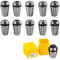 11 Pièces ER16 Pinces de Serrage à Ressort de Précision Kit, Collet de Serrage 1-10 mm, 65Mn Acier Pinces de Serrage, pour Travail CNC, Gravure et Fraisage