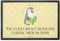 Mr. & Mrs. Panda 40 x 60 cm Fußmatte Pinguin Legasthenie - Geschenk, Türmatte, Fußmatten, Schmutzfangmatte waschbar, Lese-Rechtschreibstörung,