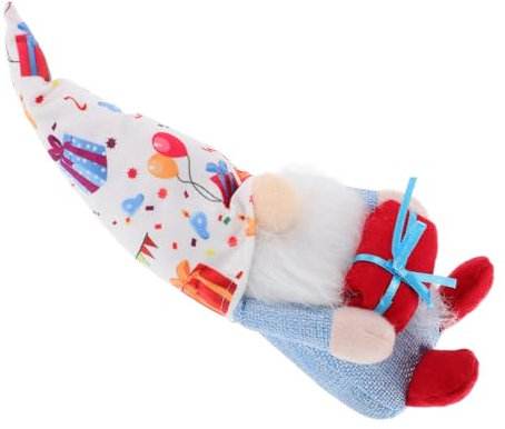 CORHAD Unique Birthday Gnome Doll Plush Elf Christmas Decoration Gnome for Party Decor