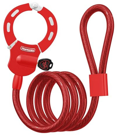 Honszex Cadenas Trotinette Electrique, Antivol Trotinette Electrique 39.37inch, Antivol Velo Electrique, Cadenas Menottes Trottinette, Accessoires Trottinette Electrique