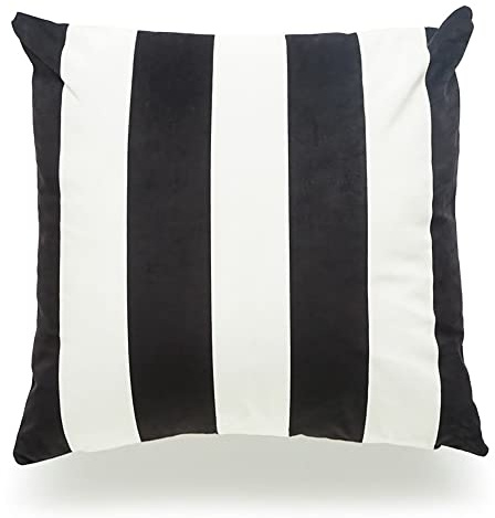 Kissenbezug 60X60 Schwarzer Streifen Kissenhülle Leinen Kissenbezüge Sofakissen Dekokissen Deko Kissenhüllen Wohnzimmer,Outdoor Kissen Mit Reißverschluss