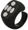 Fernbedienungs Seitenwender, Intelligente Bluetooth Fernbedienung für, Remote Scrolling Ring für Kamera, Videoaufzeichnungsfernbedienung für Tablets, Lesen, Fotografieren (Black)
