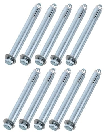 SOLUSTRE 20pcs Heavy Duty Screws Expansion Bolt Anchors for Driveway Parking Secure Fixing Wear Resistant