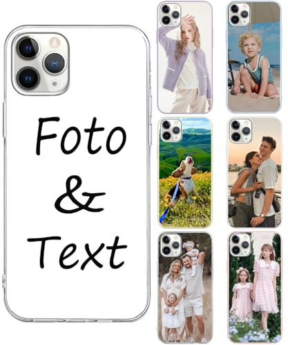 HBRYXJ Personalisierte Handyhülle für iPhone XS max Hülle,Selbst Gestalten Eigenem Foto Bild Text Individuelle,Farbe TPU Handyhülle mit Personalisierte Bild Text Logo