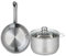 ELO 9866250 Batterie de cuisine 2 pièces, Ensemble de 1 Poêle de cuisson 24 cm et 1 faitout 20 cm Elo Profi Brillant, inox, induction